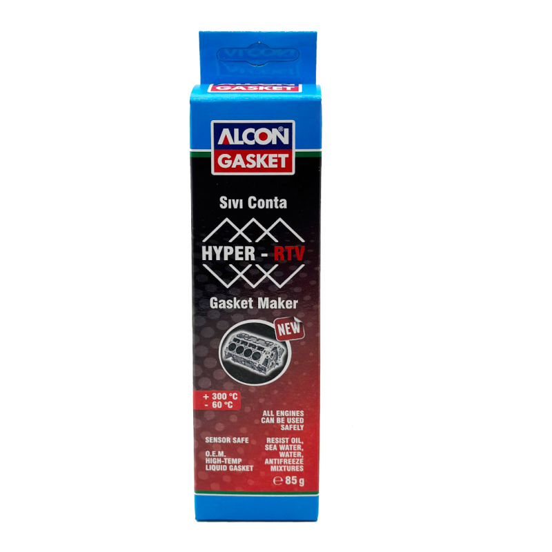 Alcon Hyper-Rtv Neutral Red Liquid Gasket 85 Gr. Box Of 12
