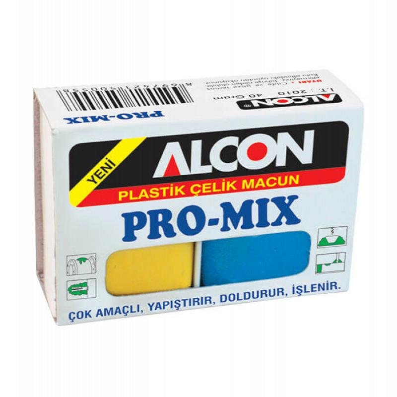 Alcon Mini Pro Mix Multi-Purpose Plastic - Steel Putty 80 Gr. Box Of 36