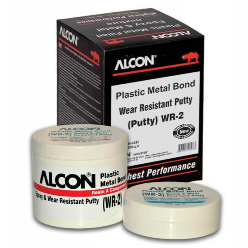 Alcon Plastic MEtal Bond Wear Resistant Putty WR-2 500 Gr. Box Of 10