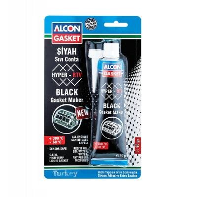 Alcon Hyper-Rtv Neutral Black Liquid Gasket 90 Gr. Blister Box Of 12