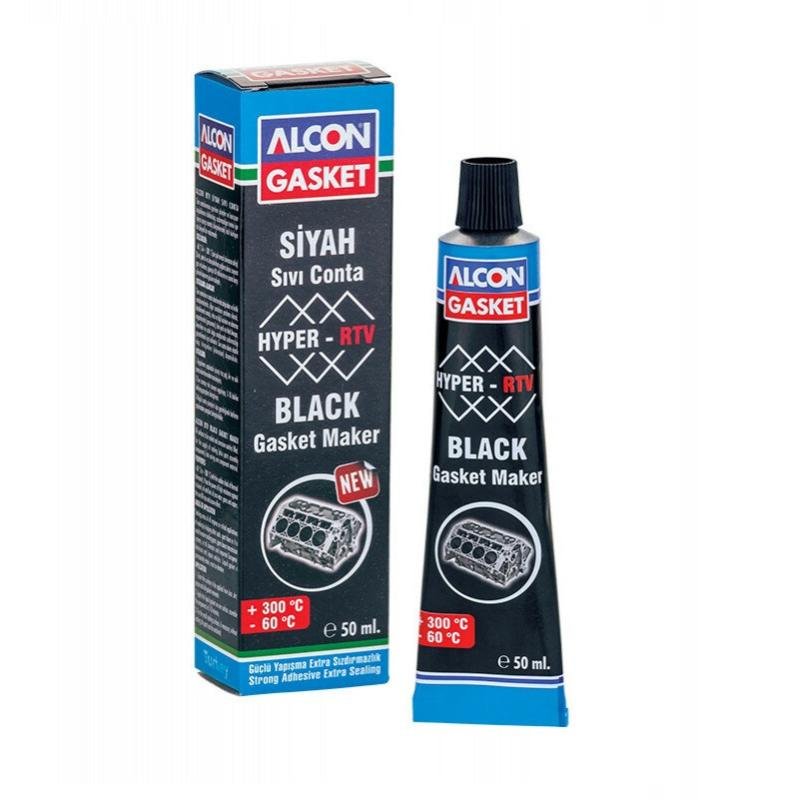 Alcon Hyper-Rtv Black Liquid Gasket 50 ML. Box Of 20