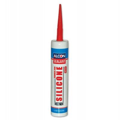 Alcon Silicone Cartridge 300°C Heat Resistant Red 290 ML Box Of 24