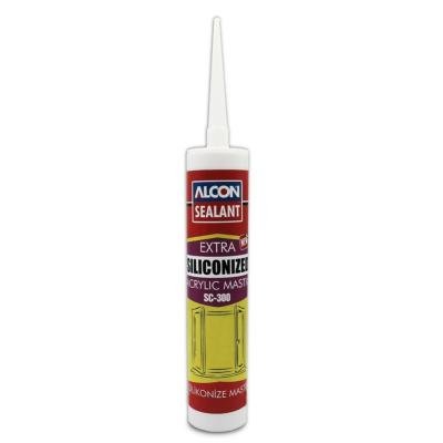 Alcon Sealant SC-300 Extra Siliconized Acrylic Mastic White 280 ML Box Of 24