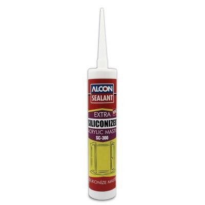 Alcon Sealant SC-300 Extra Siliconized Acrylic Mastic Black 280 ML Box Of 24