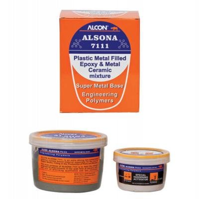 Alcon Alsona 7111 Plastic Metal Filled Epoxy & Metal Ceramic Mixture 1 Kg. Box Of 10