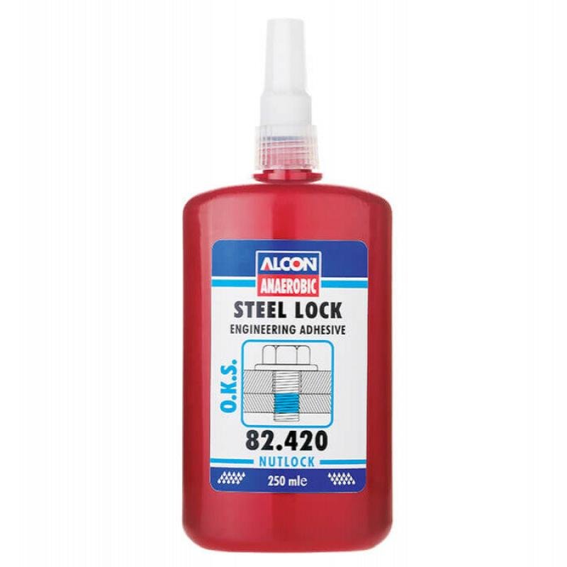 Alcon Anaerobic O.K.S Steel Lock Engineering Adhvesive 250 ML Box Of 6