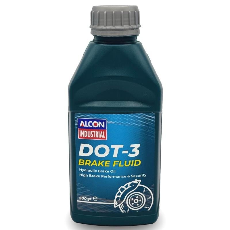 Alcon Industrial Dot-3 Hydraulic Brake Oil 500 Gr. Box Of 24